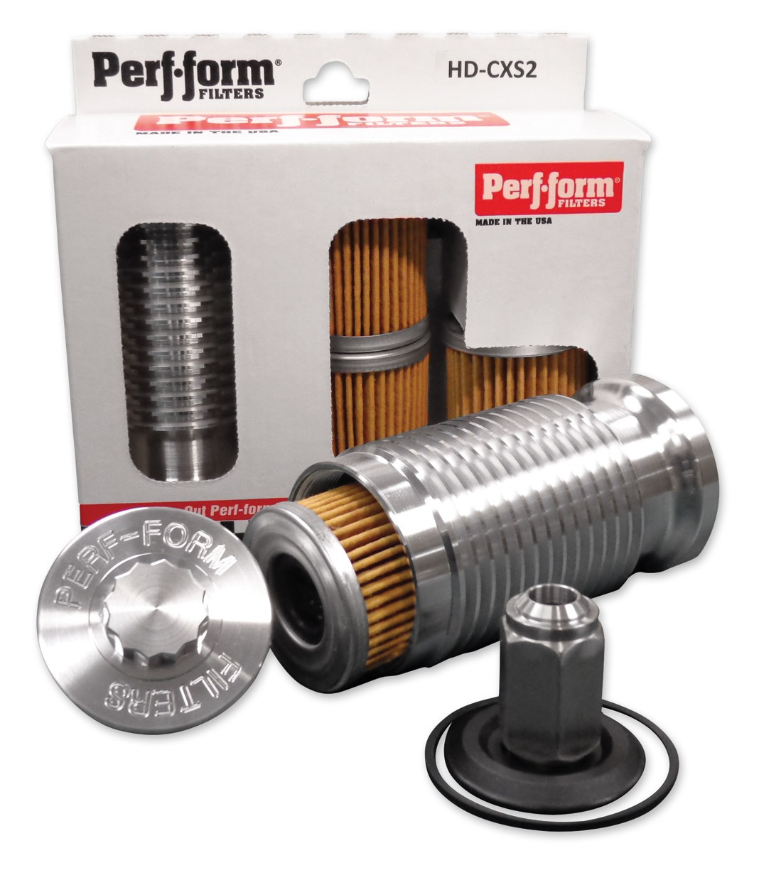 Perfform High Gloss Polished SpinOn Oil Filter/Cooler For Harley