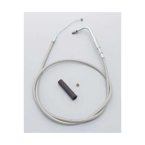 Motion Pro Stainless Armor Coat Throttle Cable For Harley Touring 1990-1995