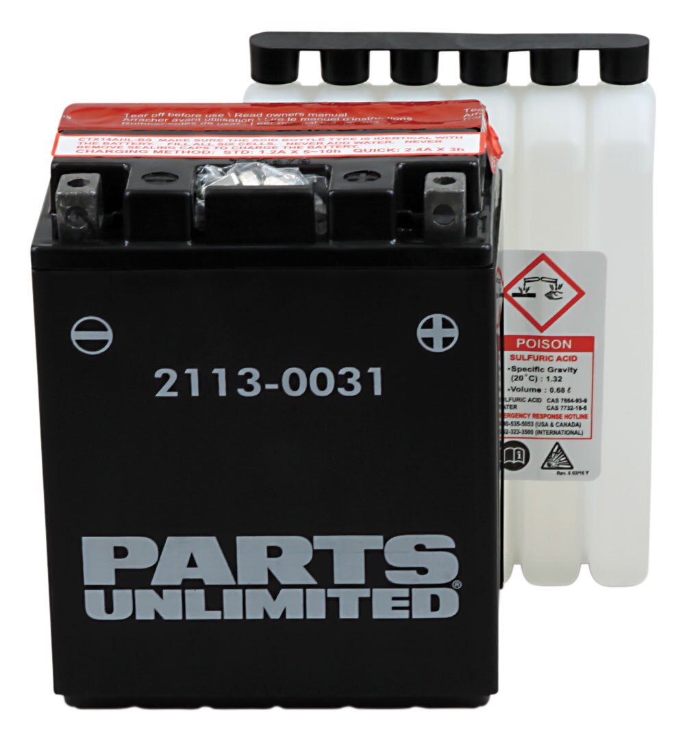 Parts Unlimited High Performance Agm Battery Ducati / Honda / Kawasaki