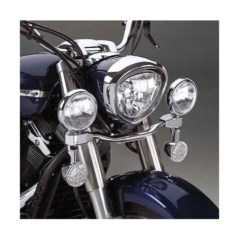 Show Chrome Elliptical Driving Light Kit Yamaha V Star XVS1300 2007-2017