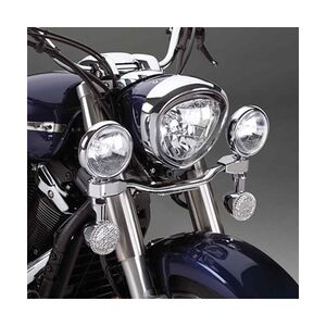 Chrome Headlight Turn Signal Light Bar Kit For Yamaha V Star XV 900 1600 1700 Silverado-918329