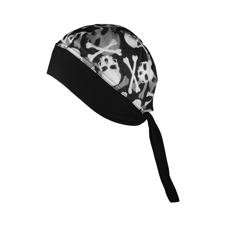 Schampa Skull And Crossbones Stretch Z-Wrap Headband