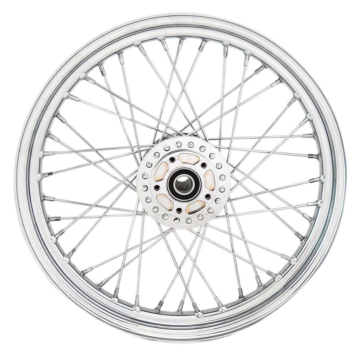 Drag Specialties 40 Spoke Chrome Laced Front Wheel For Harley Sportster