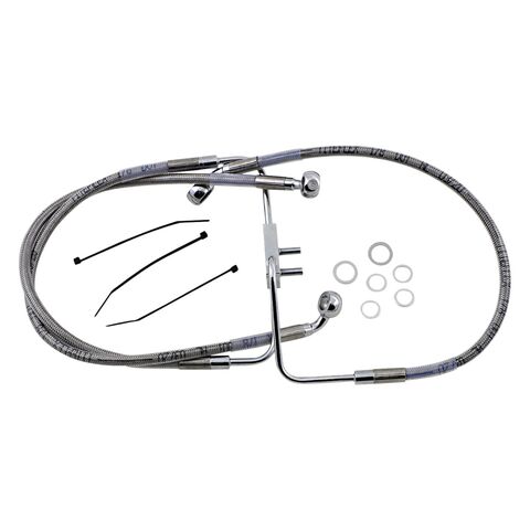 Drag Specialties Standard Length Front Brake Line Kit For Harley Non-ABS FXFB 2018-2019