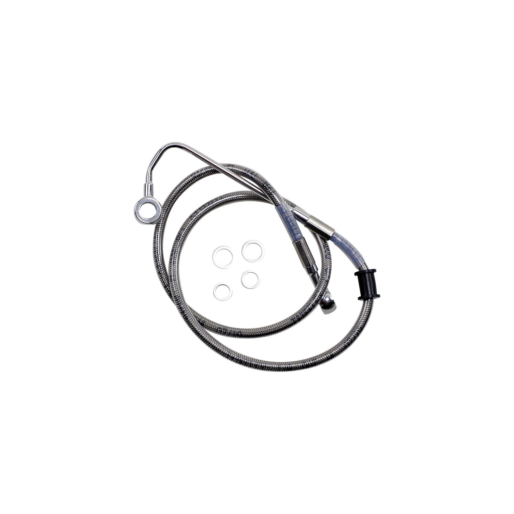 Drag Specialties Drag Specialties Upper Front Brake Line Kit For ABS Harley FLDE / FLSL / FLFB/S / FLSB 2018-2022 - $76.60 at RevZilla