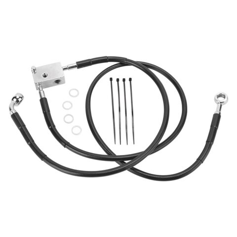 Drag Specialties Rear Brake Line Kit For Non-ABS Harley Softail 2000-2003