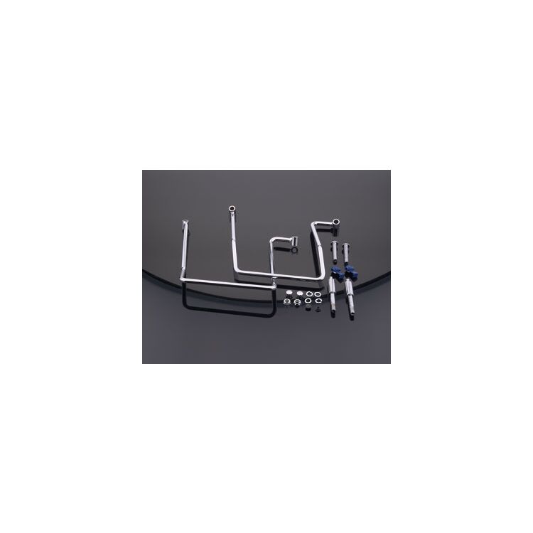 Milwaukee Twins Saddlebag Support Brackets For Harley Dyna 1991-2005