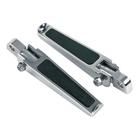 J&P Cycles Footpegs With Rubber Inlay For Harley