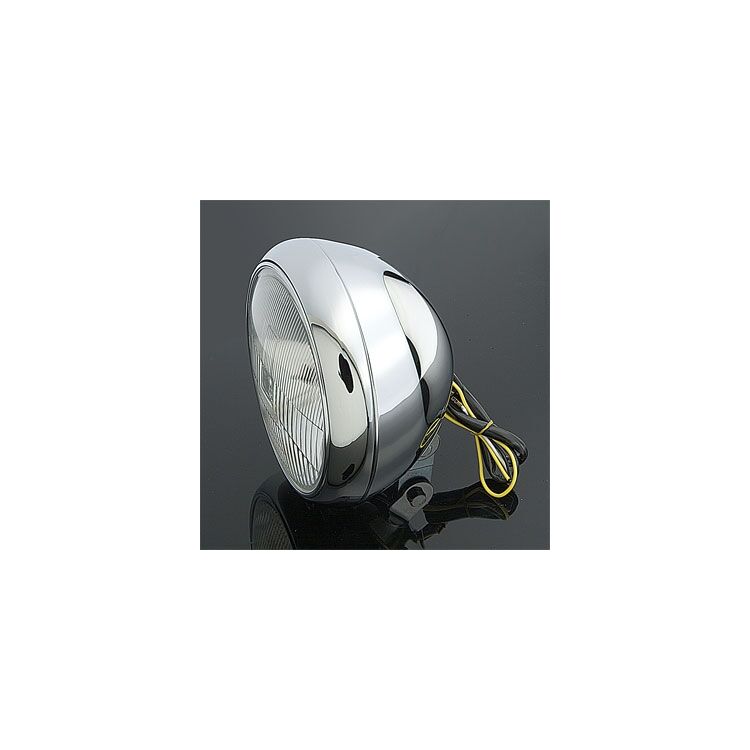 Milwaukee Twins 7" Custom Smooth Headlight For Harley Softail 1986-2017