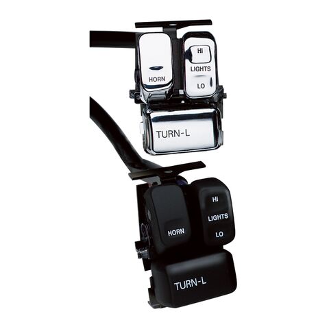 J&P Cycles Complete Handlebar Switch Kit For Harley 1996-2006