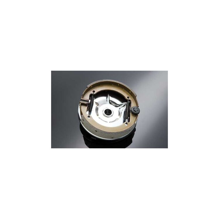 V-Twin Mfg. Chrome Rear Mechanical Backing Plate Kit For Harley FL EL UL 1936-1957