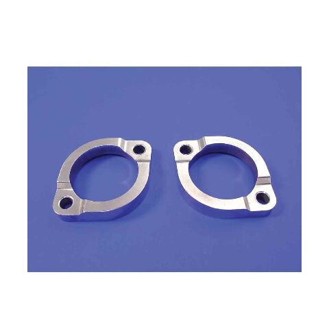 V-Twin Mfg. Chrome Exhaust Flange Set For Harley 1984-2017