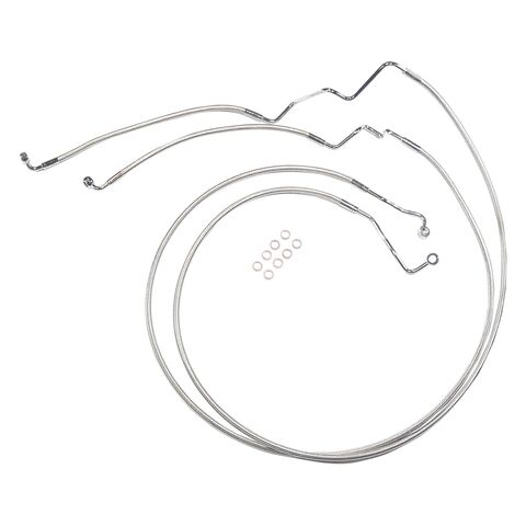 Magnum Designer Series DOT Front Lower Brake Line Kit For Harley Touring 2012-2025
