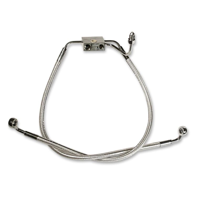 Magnum Designer Series DOT Front Lower Brake Line Kit For Harley Dyna With ABS 2012-2017