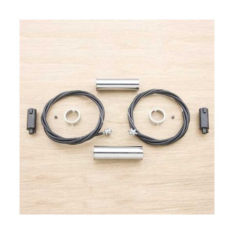 V-Twin Mfg. Throttle Spiral Cable Kit For Harley FL 1949-1953