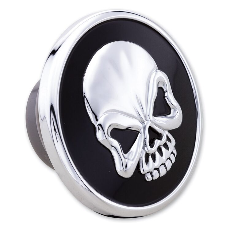 Milwaukee Twins Skull Vented Gas Cap For Harley 1997-2026