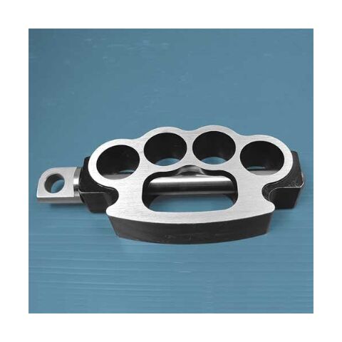 V-Twin Mfg. Natural Alloy Knuckle Kick Starter Pedal