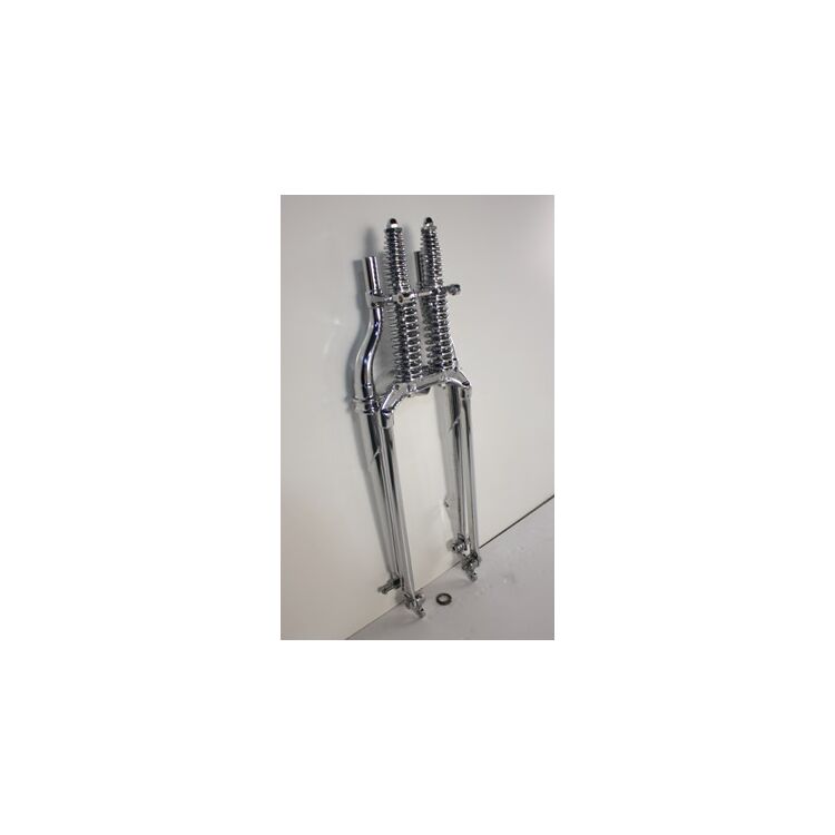 V-Twin Mfg. Springer Fork Assembly Chrome 20" For Harley WL / G 1937-1957