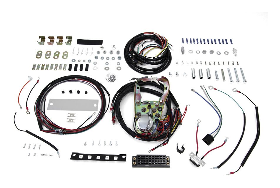 VTwin Mfg. Wiring Harness / Dash Base Assembly For Harley FL 1972