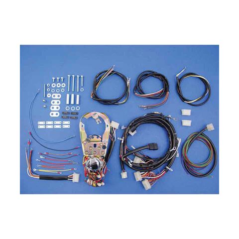 V-Twin Mfg. Wiring Harness / Dash Base Assembly For Harley Softail 1991-1995