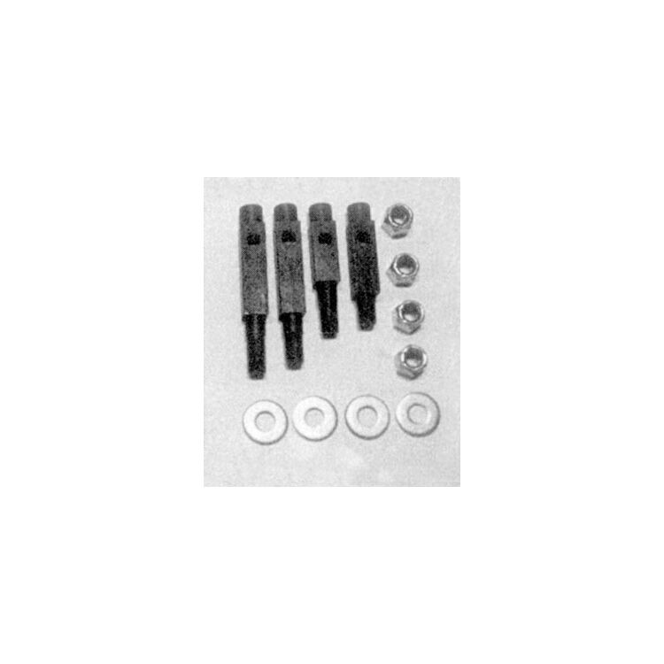 V-Twin Mfg. Black Floorboard Support Kit For Harley WL / G 1933-1973