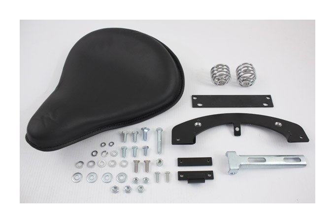 V-Twin Mfg. Leather Solo Seat Kit For Harley Sportster 1979-1981