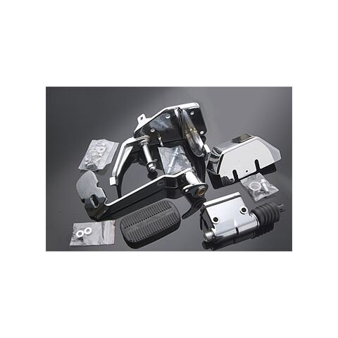 V-Twin Mfg. Brake Side Forward Control And Floorboard Mounting Kit For Harley FL Softail 1986-1999