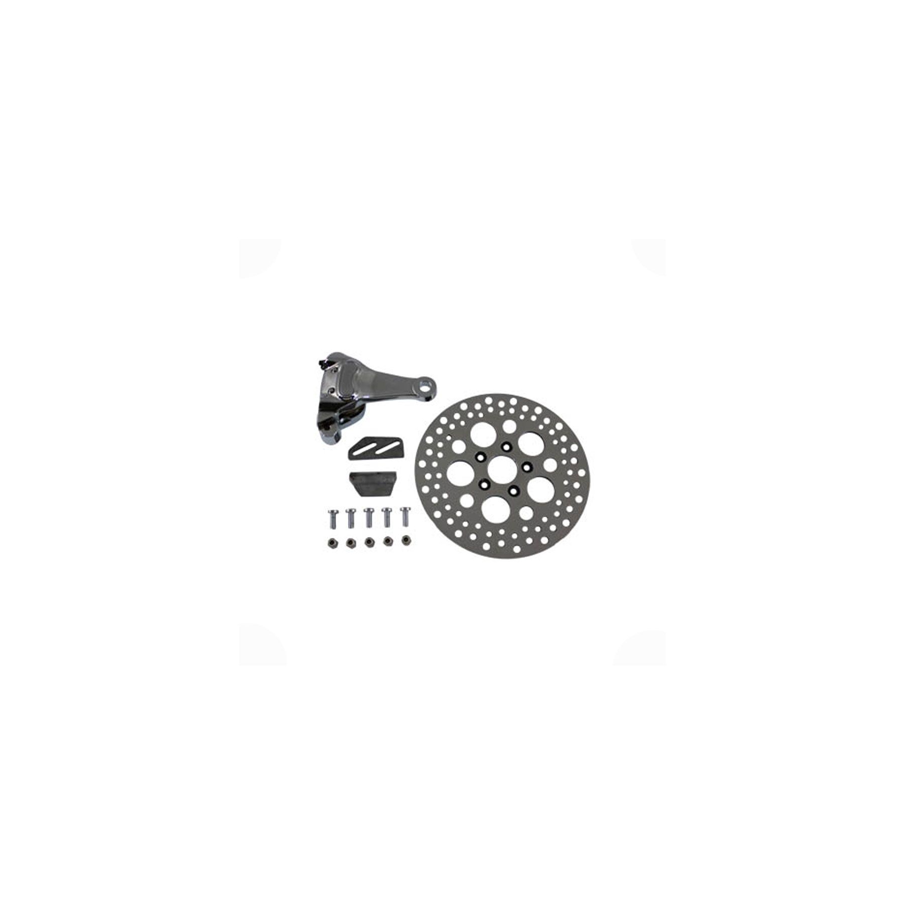 V-Twin Mfg. V-Twin Mfg. Chrome Rear 4 Piston Caliper And 11-1/2 Disc Kit For Harley Sportster 1983-2003 - $379.61 at J&P Cycles