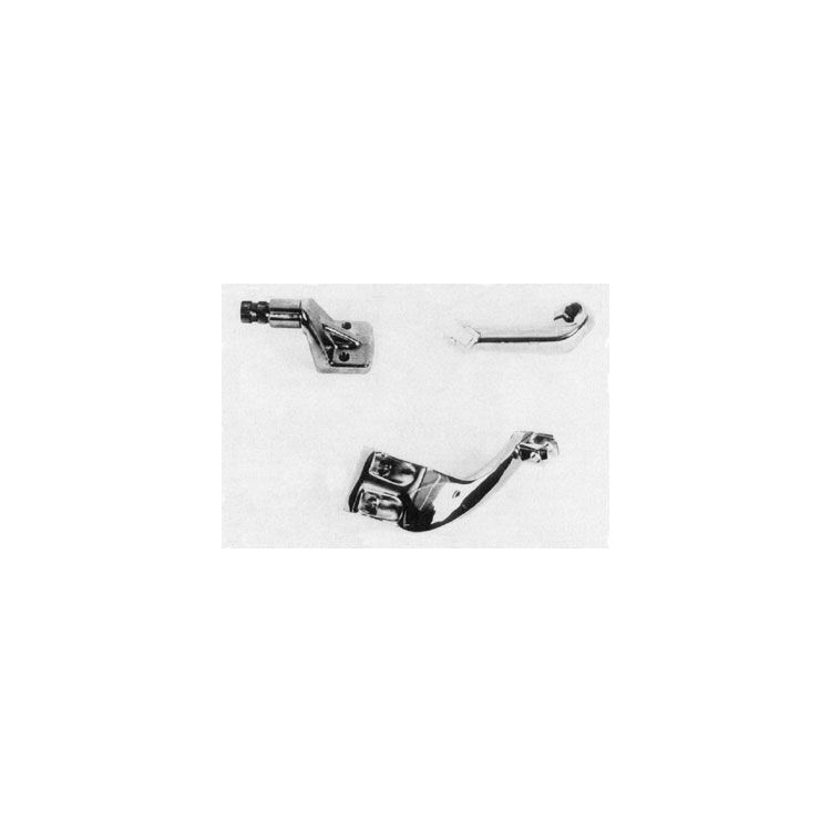V-Twin Mfg. Chrome Driver Peg Mount Brackets For Harley FXR 1982-1994