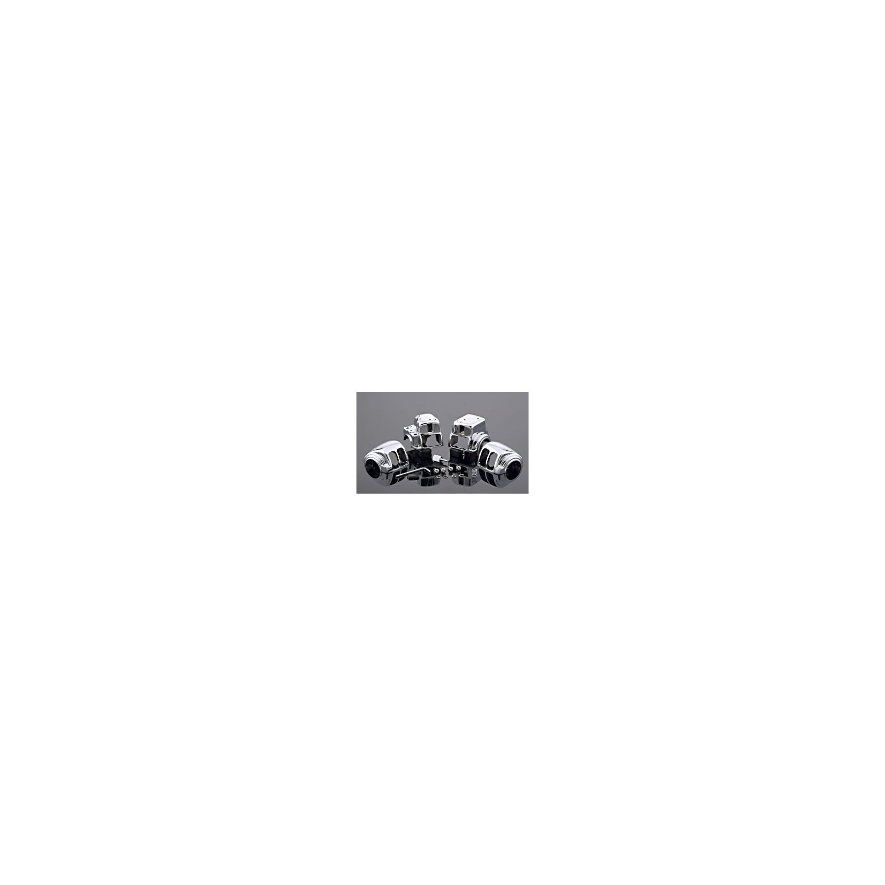 V-Twin Mfg. V-Twin Mfg. Chrome Switch Housing Set With Radio For Harley Touring 1996-2013 - $125.91 at J&P Cycles