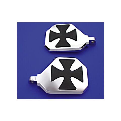 V-Twin Mfg. Chrome Maltese Mini Bullet Boards