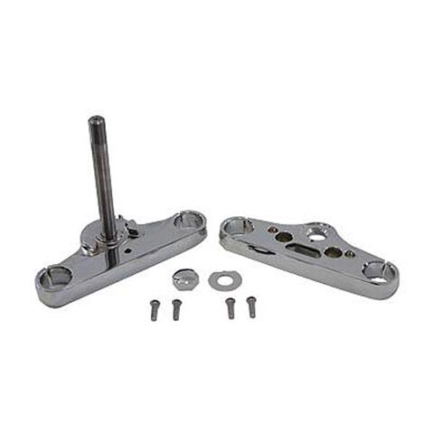 V-Twin Mfg. Billet Triple Trees For 49mm Forks