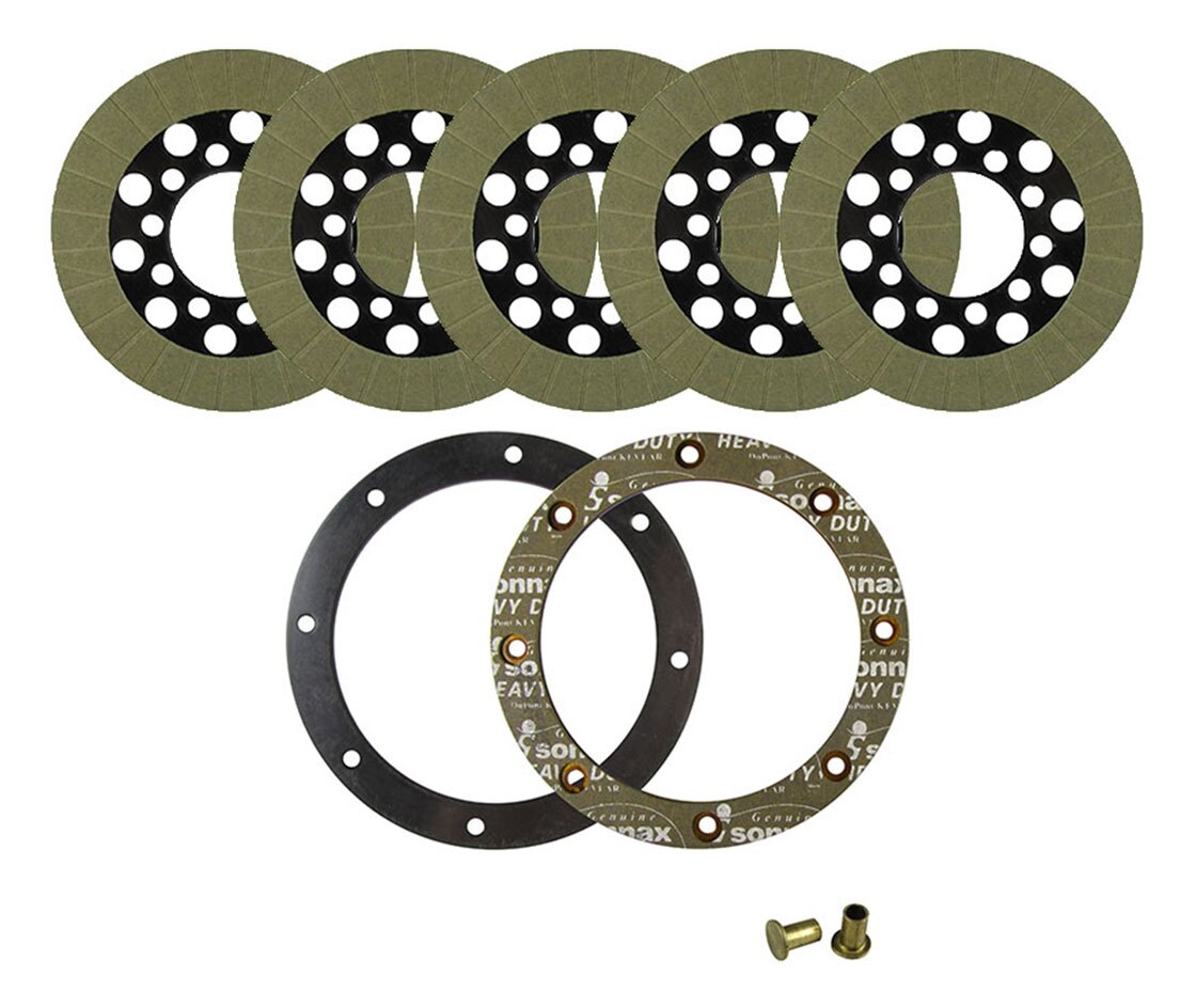 Alto Aramid Clutch Friction Plate Kit With Backing Plate For Harley Big Twin 19671984