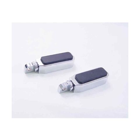 V-Twin Mfg. Chrome Bar Style Billet Slugger Footpegs