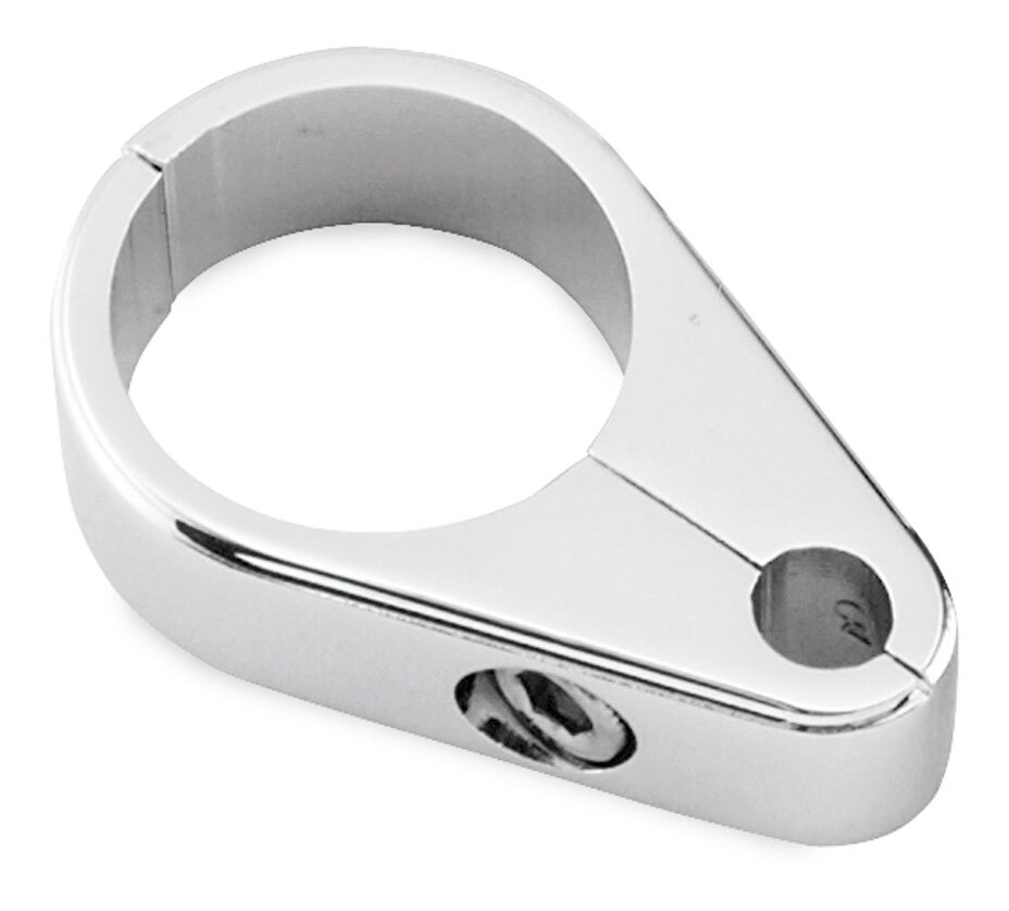 Biker's Choice Clutch Cable Clamp Chrome