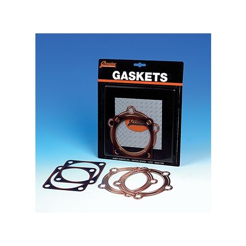 James Embossed Copper Cylinder Head / Base Gaskets For Harley Knucklehead 1936-1947