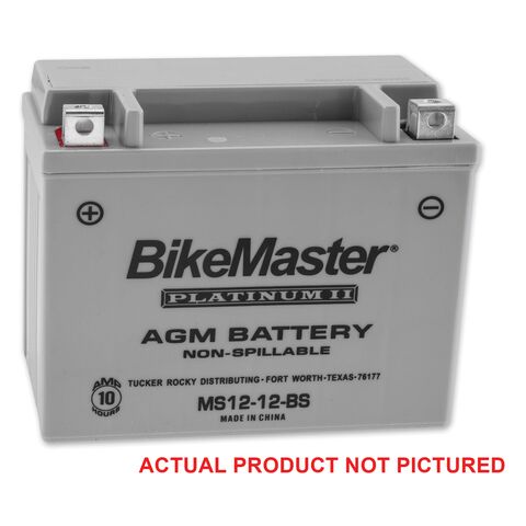 BikeMaster AGM Platinum II Battery MS12-9B-BS