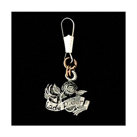 Guardian Bell Lady Rider Zipper Pull