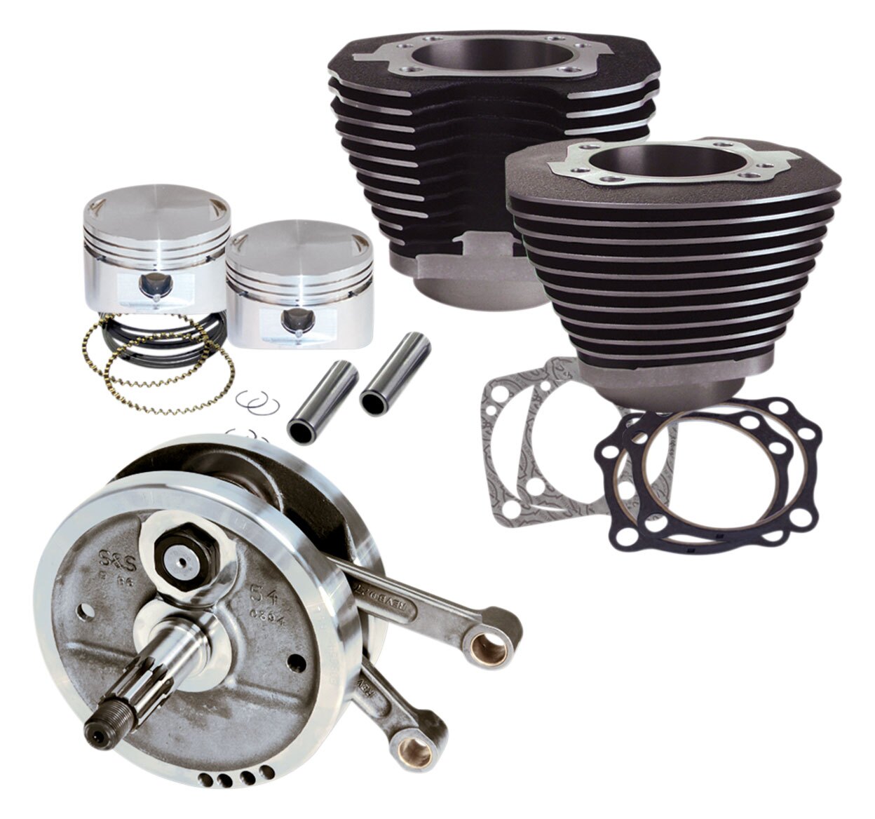 S&S Cycle 96" Sidewinder Big Bore Stroke Kit For Harley Big Twin Evo