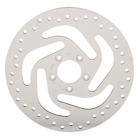 Drag Specialties 11.8" Drilled Stainless Steel Front Brake Rotor For Harley Softail / XL 2014-2026
