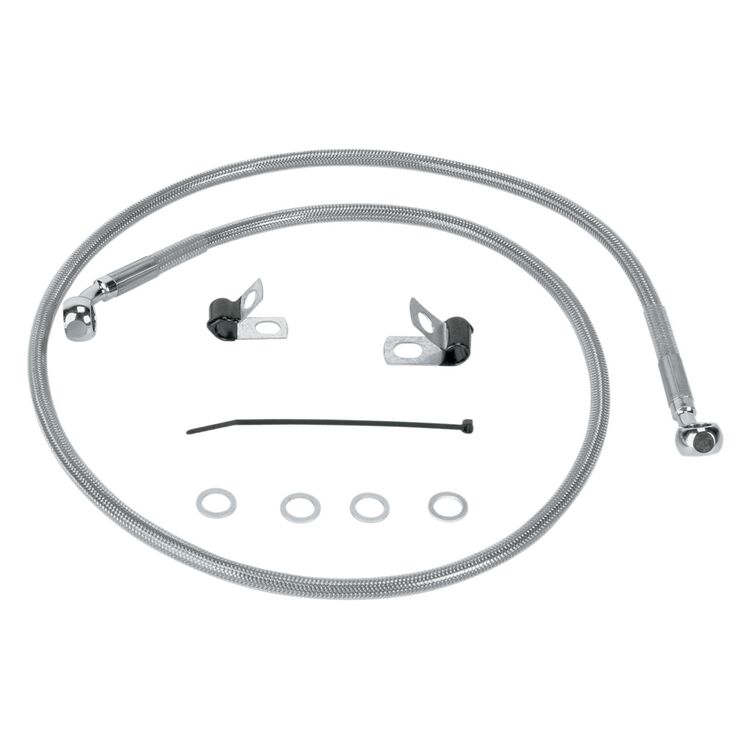Drag Specialties Standard Length Front Brake Line Kit For Harley
