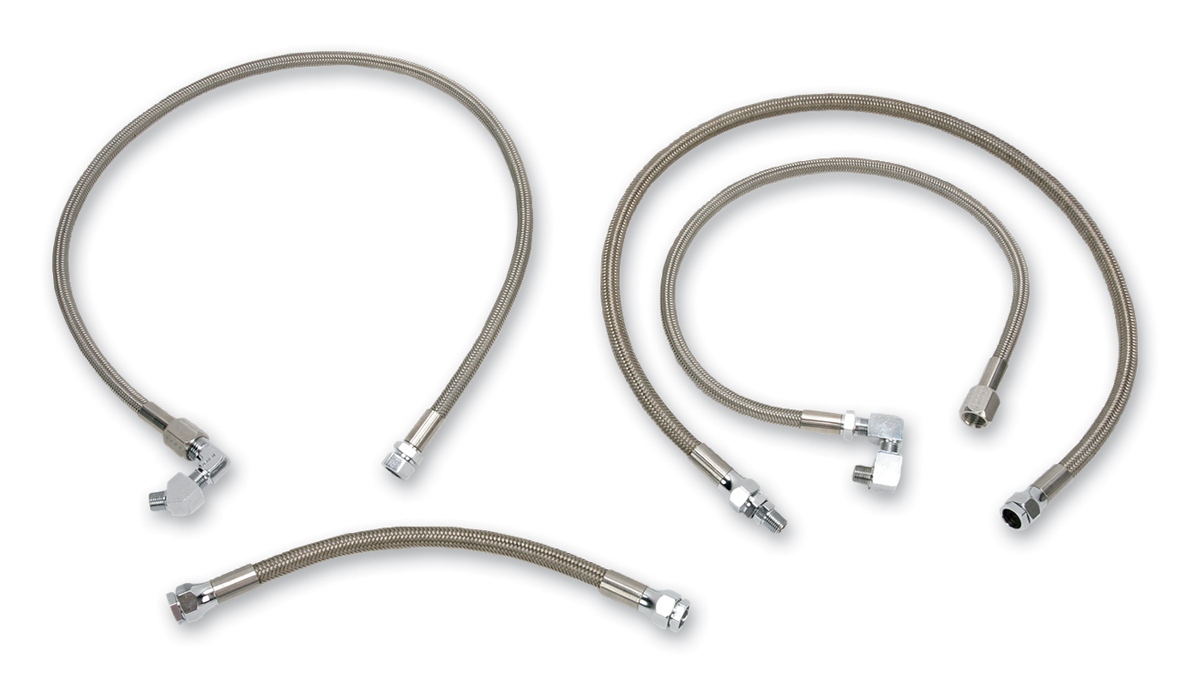 Drag Specialties Braided Oil Line Kit For Harley Sportster 19911993
