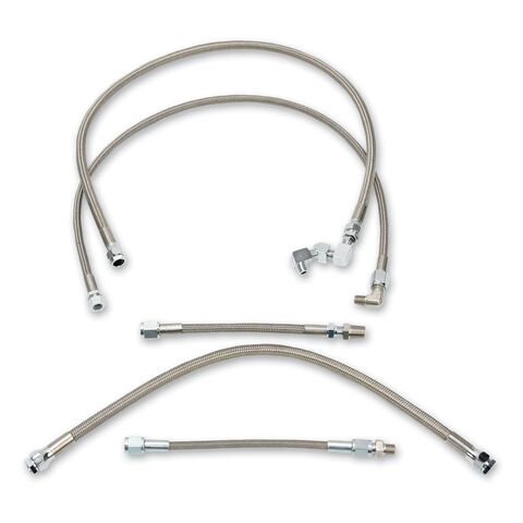 Drag Specialties Braided Oil Line Kit For Harley FXR 1991-1994