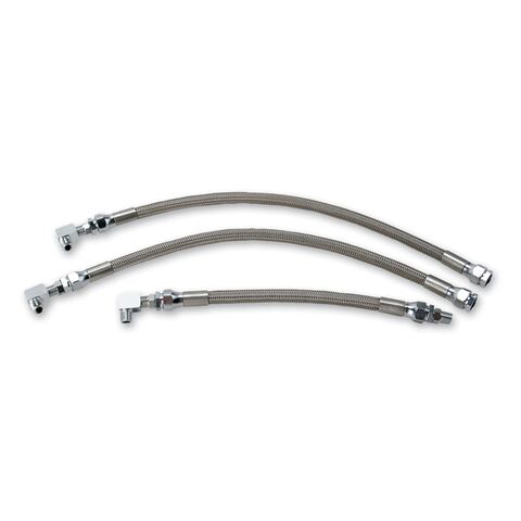 Drag Specialties Stainless Steel Braided Oil Line Kit For Harley Dyna 1992-1998