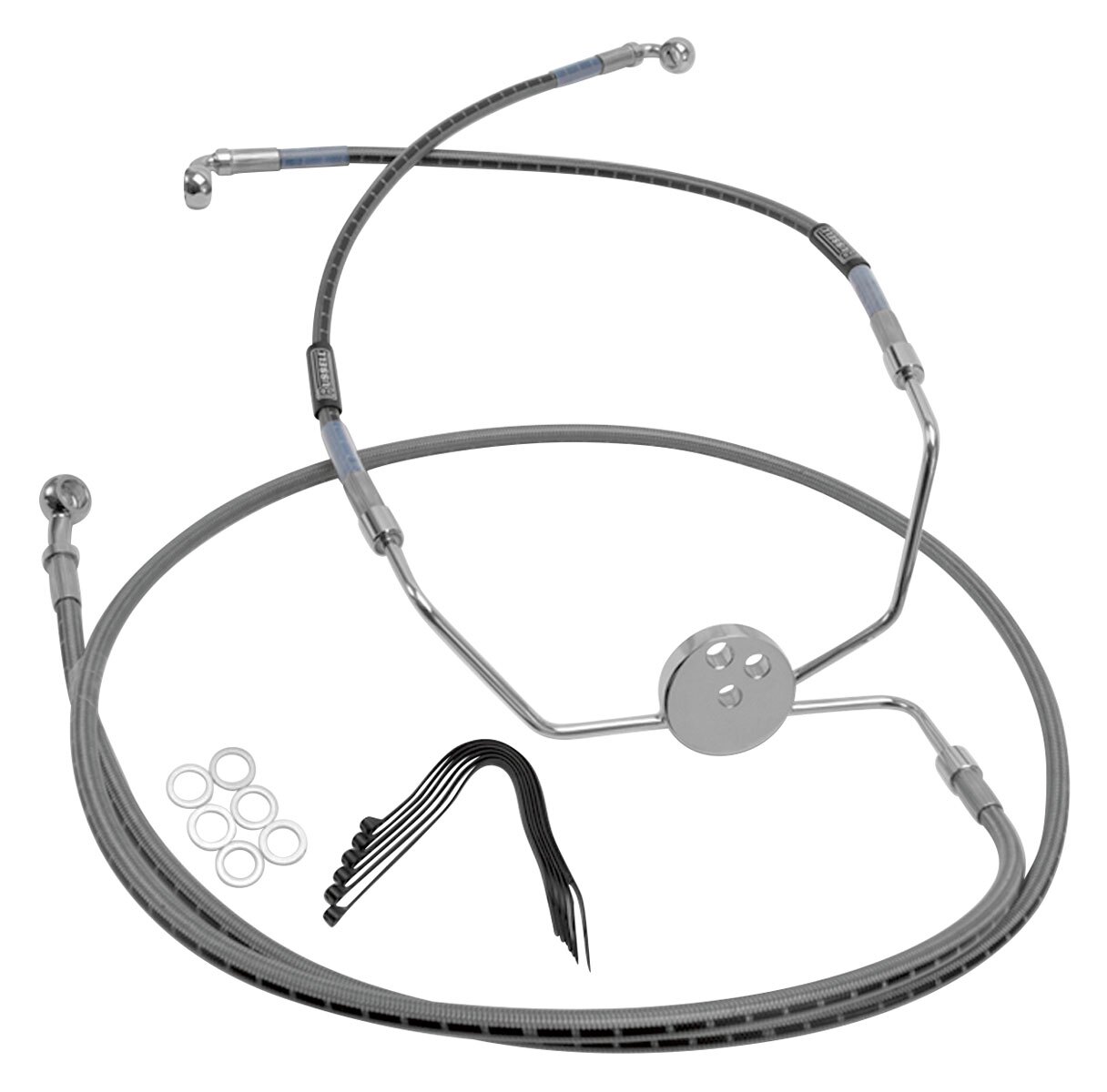 ブリジストン Russell Stock Length Front Brake Line Kit For Harley Touring 1984