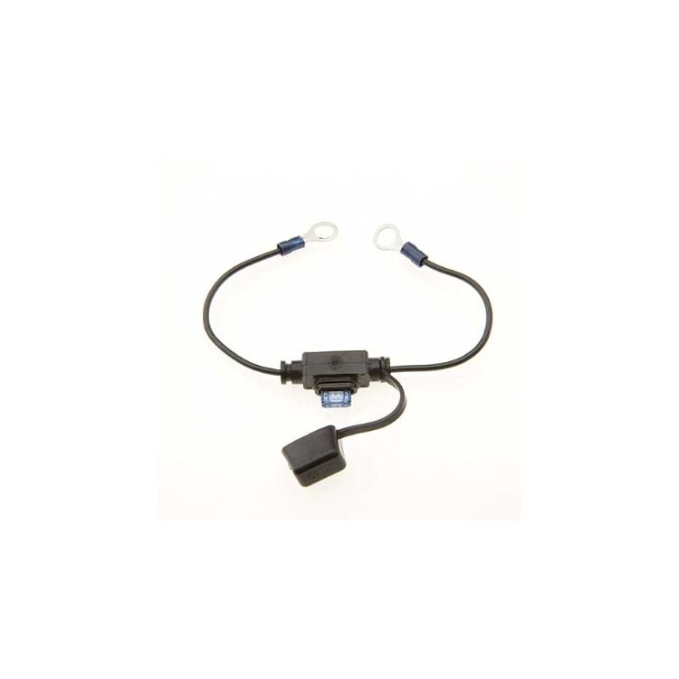 J&P Cycles In-Line Fuse Holder For Atm Mini Fuse With Ring Terminals
