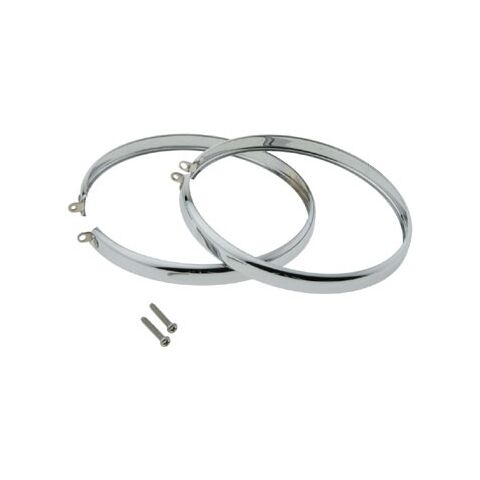 J&P Cycles 5 3/4" Headlight Trim Ring Set For Harley FX / FXR / XL 1971-1992