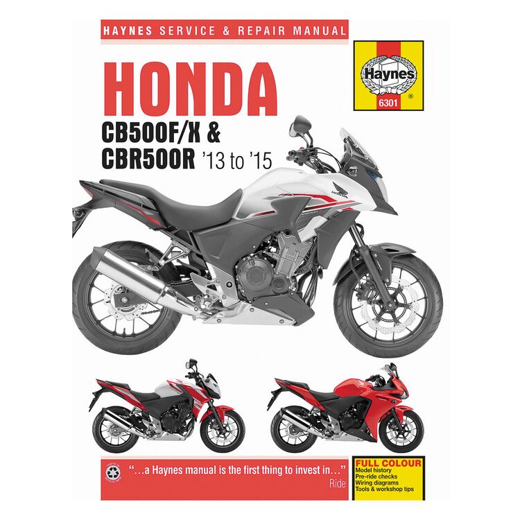 Haynes Manuals Honda CBR500R / CB500F / X 2013-2015 Repair Manual
