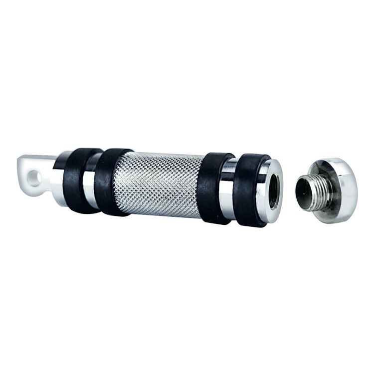 【希少】Pied Piper パイドパイパー 90年 バイカー toilet J&P Cycles Stash Tube Male Mount Foot Pegs For Harley