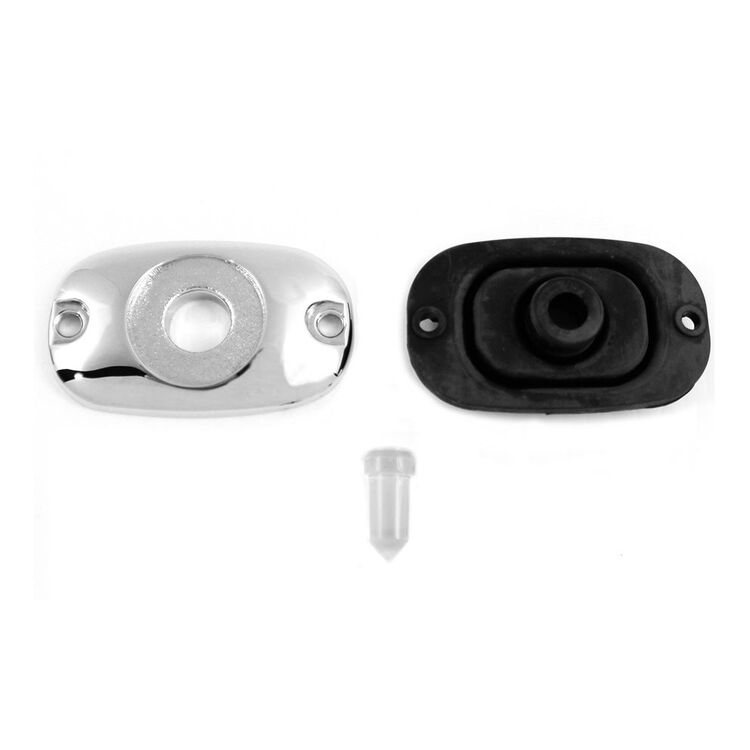 V-Twin Mfg. Chrome Rear Master Cylinder Cover For Harley Touring / Softail 1999-2005